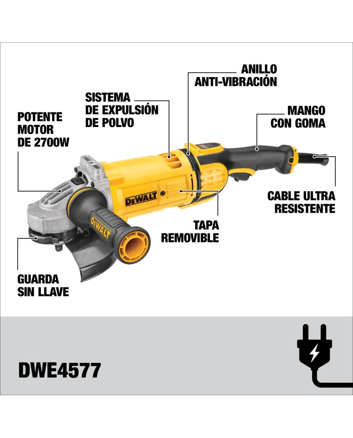 Amoladora Angular 7" (180mm) 2700W
