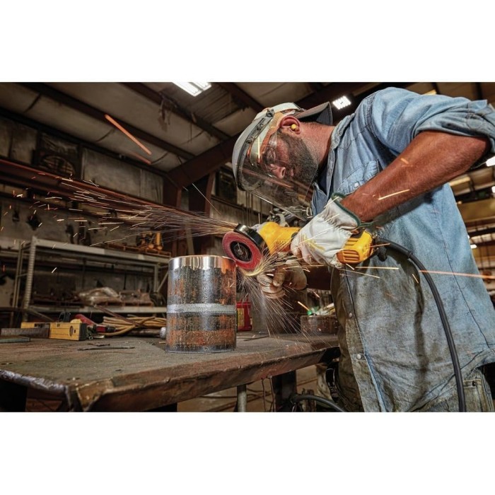 Amoladora pequeña 4-1/2? – 5? – 13AMP – 10.500RPM con interruptor paleta