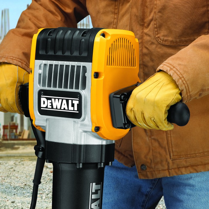 Triturador demoledor de pavimento hexagonal de 1-1/8". de 68 lb con martillo y acero