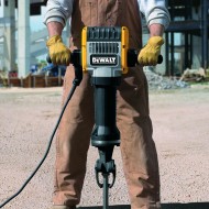 Triturador demoledor de pavimento hexagonal de 1-1/8". de 68 lb con martillo y acero
