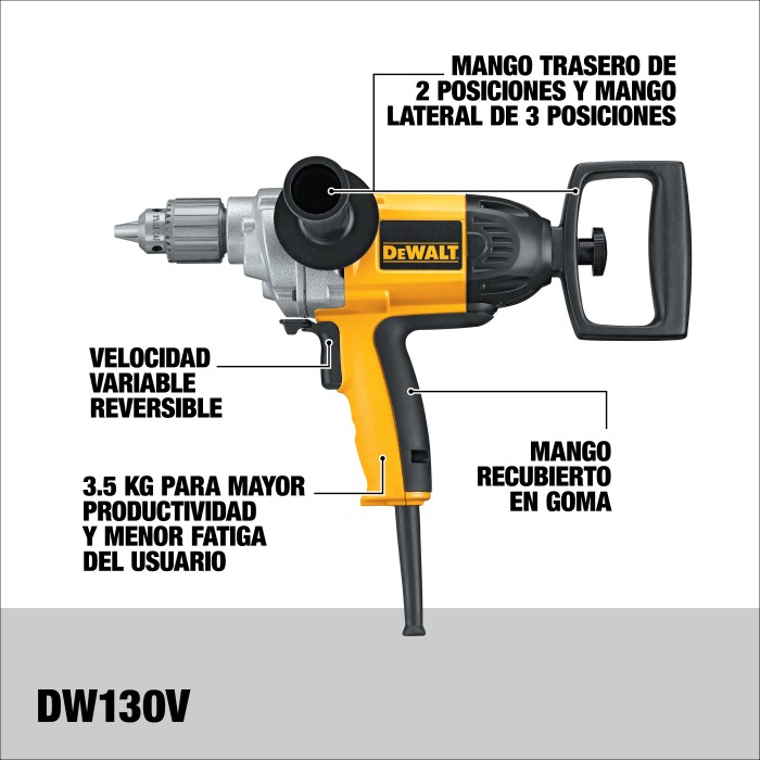 Taladro especial rotacional y atornillador de mango Espada 9AMP 1/2? (13mm)