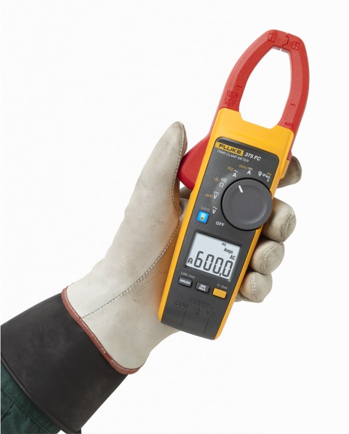 Medidor inalámbrico 600 amperios corriente alterna, corriente continua, TRMS, de abrazadera
