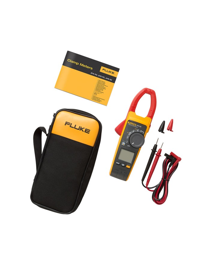 Pinza amperimétrica de verdadero valor eficaz de CA/CC Fluke 374 FC