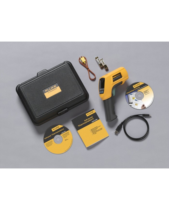 Termómetro inflarrojo y de contacto contacto con software para análisis de datos - Fluke 568/t4