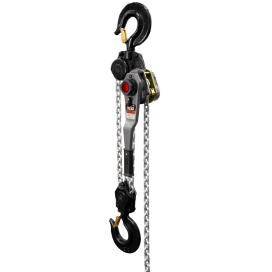 Tecle Ratchet cadena 9 Ton. Con elevación de 5 pies con protección contra sobrecarga.