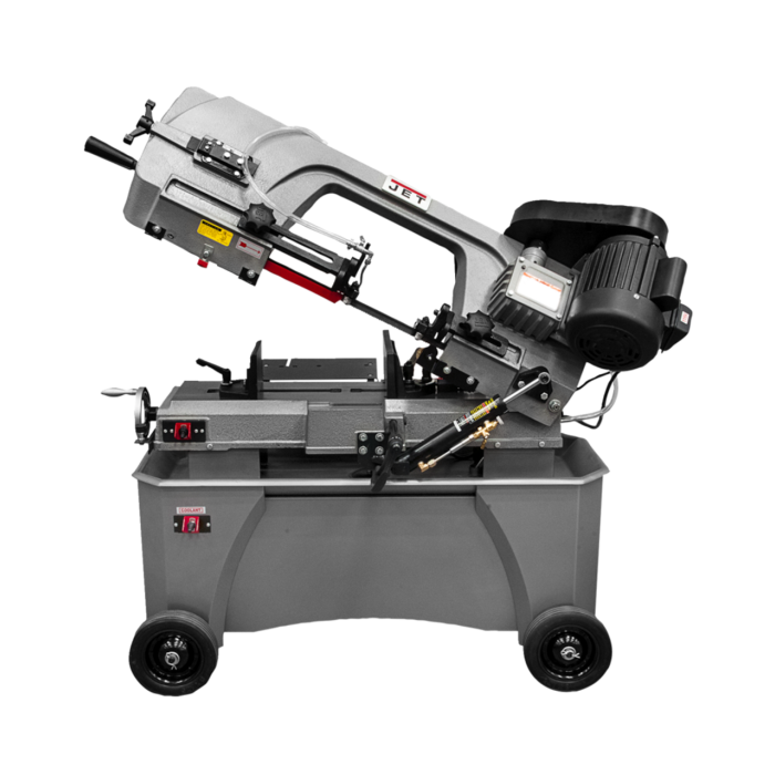 Máquina sierra eléctrica. Cinta horizontal / vertical con capacidad de corte 7"x 12" y mesa de trabajo en vertical de 9"7/16