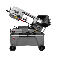 Máquina sierra eléctrica. Cinta horizontal / vertical con capacidad de corte 7"x 12" y mesa de trabajo en vertical de 9"7/16