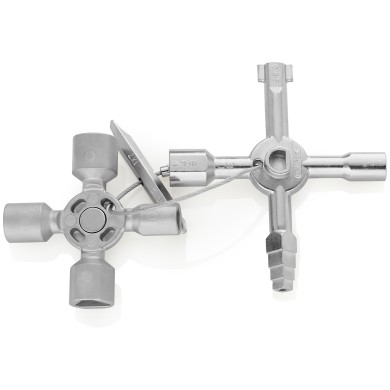Llave para tableros eléctricos en cruz y sistemas de paso estándar 10 perfiles