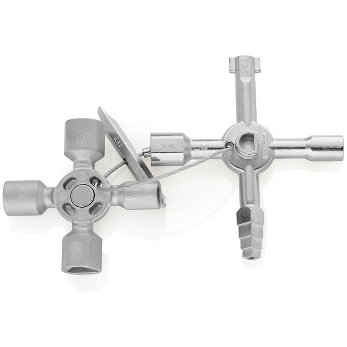 Llave para tableros eléctricos en cruz y sistemas de paso estándar 10 perfiles