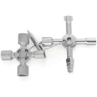 Llave para tableros eléctricos en cruz y sistemas de paso estándar 10 perfiles