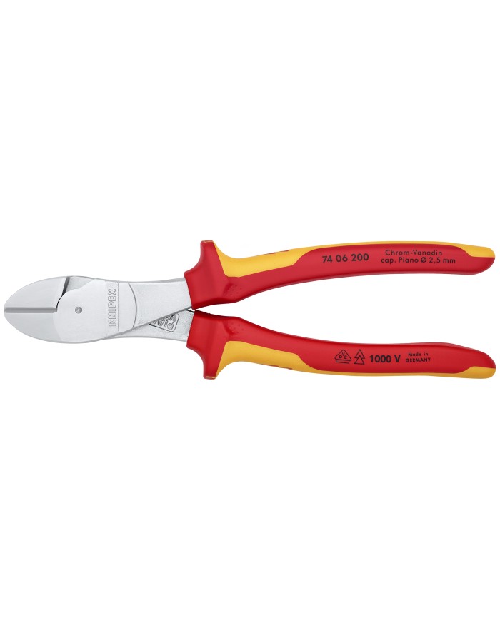 Alicate para corte diagonal aislado 100V 8" Extra fuerte