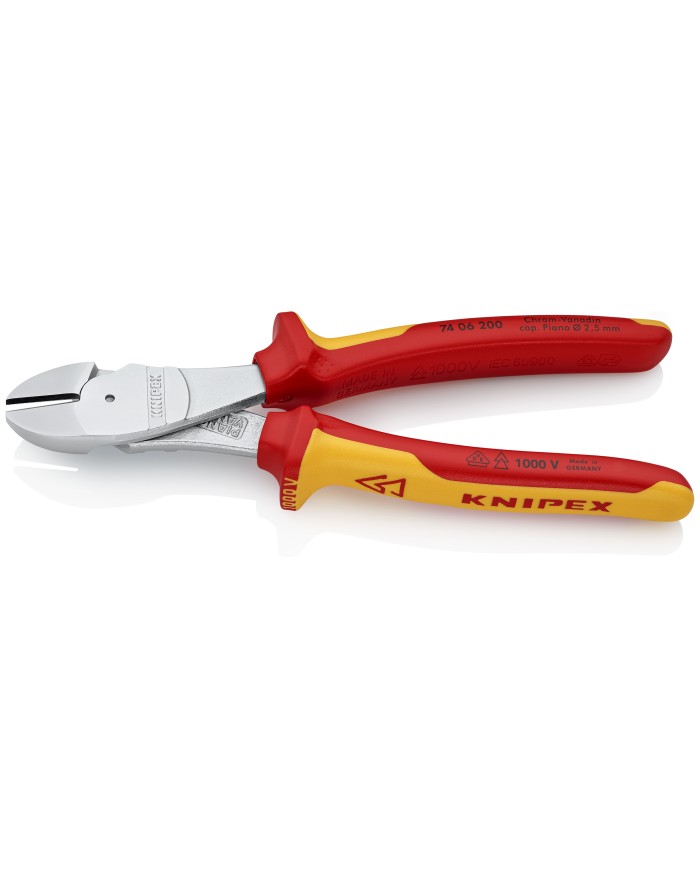 Alicate para corte diagonal aislado 100V 8" Extra fuerte