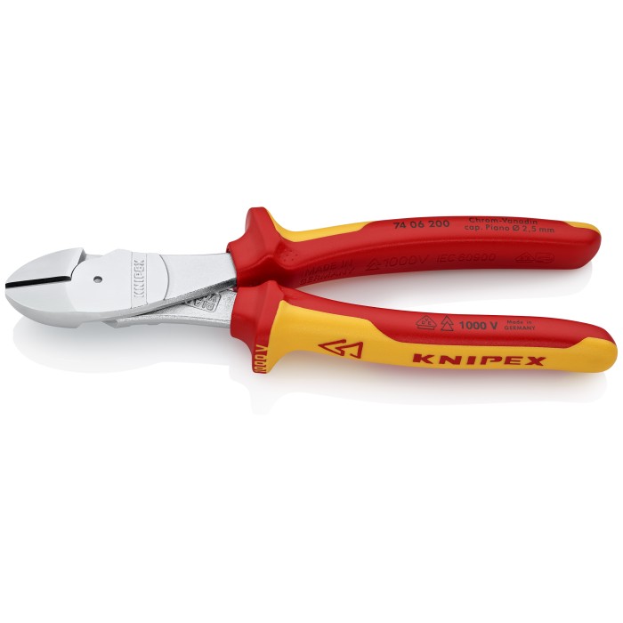 Alicate para corte diagonal aislado 100V 8" Extra fuerte