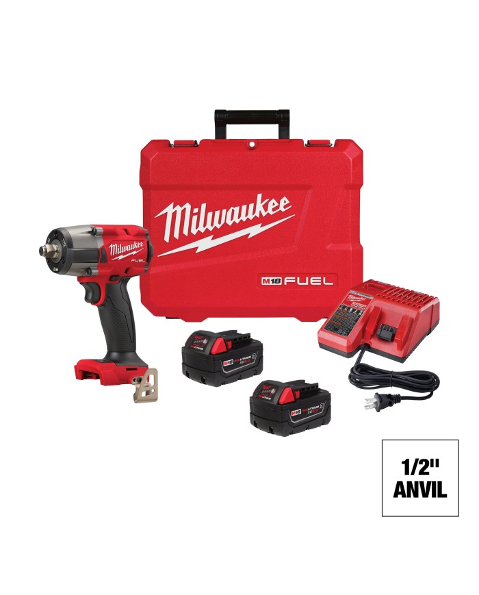 Kit Pistola de impacto de torque medio M18 FUEL™ de 1/2" con anillo de fricción