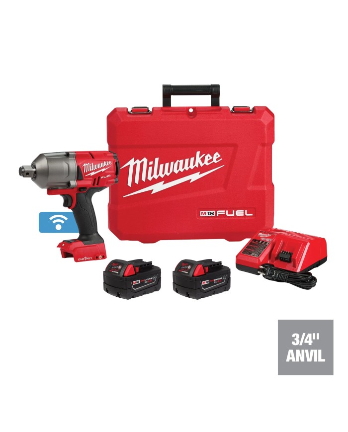 Kit Pistola impacto 3/4 torque 1500 ft-lb M18 kit 2baterias y cargador