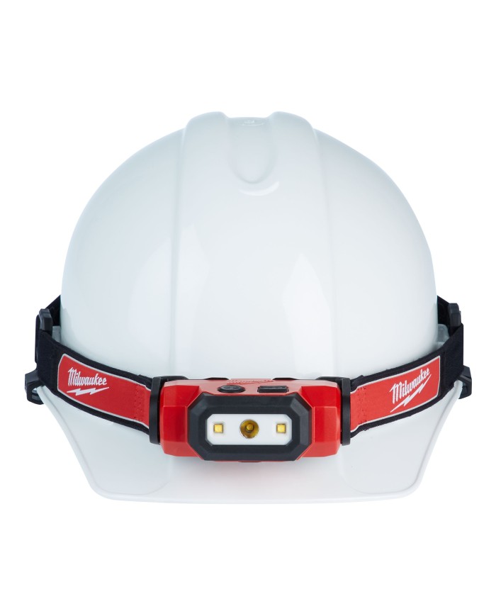 Linterna para casco y cabeza. con cintillo y 3 clips, 475 Lumens Led USB