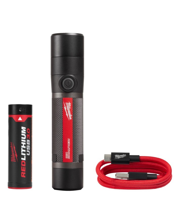 Linterna compacta 800L recargable USB