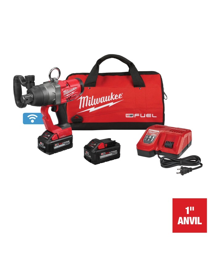 Llave de impacto de alto torque M18 FUEL™ de 1" con kit ONE-KEY™