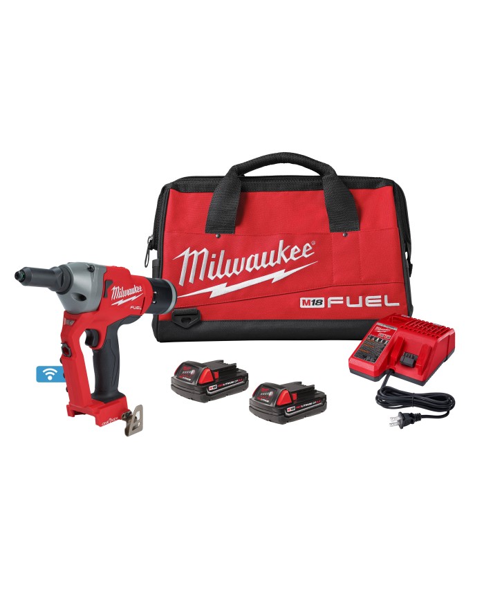 Remachadora inalámbricca M18 POP-3/32 a 9/32 Kit milwaukee