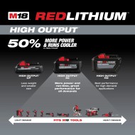 Batería M18 REDLITHIUM XC 6.0 AMP HIGH OUTPUT MILWAUKEE