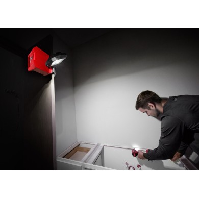 Linterna LED IP54 magnetico y cabeza girat. tipo reflector de alta definición sin batería