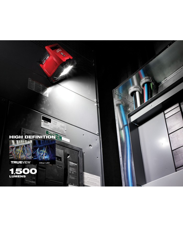 Linterna LED IP54 magnetico y cabeza girat. tipo reflector de alta definición sin batería