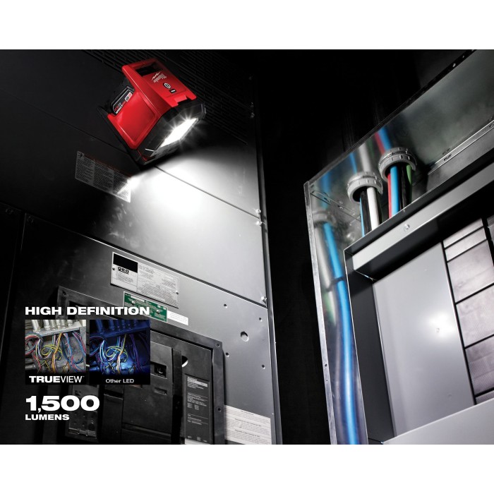 Linterna LED IP54 magnetico y cabeza girat. tipo reflector de alta definición sin batería