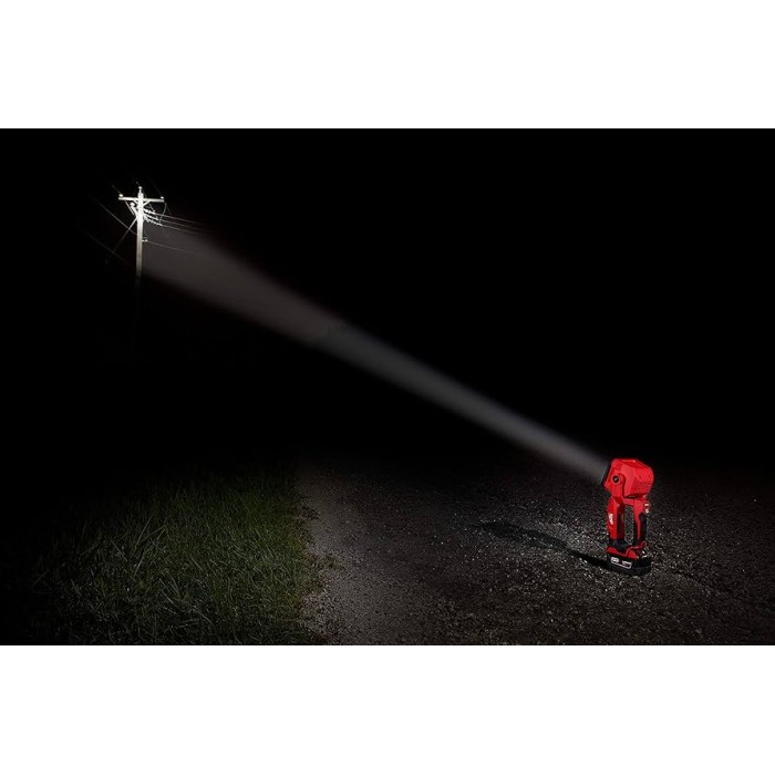 Linterna de búsqueda cabeza giratoria 1250 lumenes a 650m Kit 1 batería, cargador