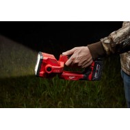 Linterna de búsqueda cabeza giratoria 1250 lumenes a 650m Kit 1 batería, cargador