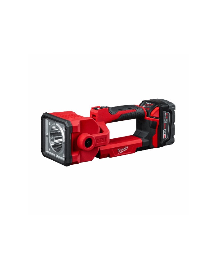 Linterna de búsqueda cabeza giratoria 1250 lumenes a 650m Kit 1 batería, cargador