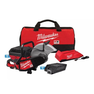 Sierra de corte inalámbrica para corte de concreto  14" MX FUEL 5350RPM -  2 BATERÍAS