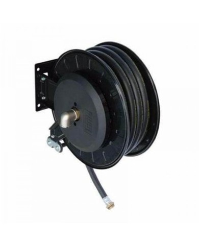 Carrete retráctil para aceite de manguera de 1/2" 50 pies. 870 PSI