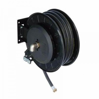 Carrete retráctil para aceite de manguera de 1/2" 50 pies. 870 PSI