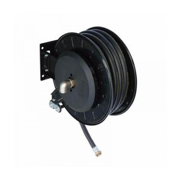 Carrete retráctil para aceite de manguera de 1/2" 50 pies. 870 PSI