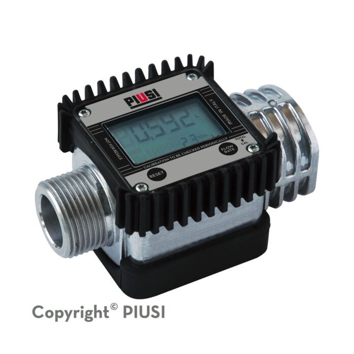 Contador digital para combustible 132GPM 1" NPT in line K24-O Piusi