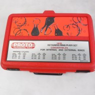 Juego de 12 pinzas o alicates convertibles para anillo de retención interior y exterior