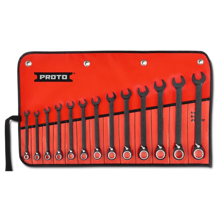 Juego de llave mixta ratchet 7 a 19mm 13 piezas SPL BK Proto