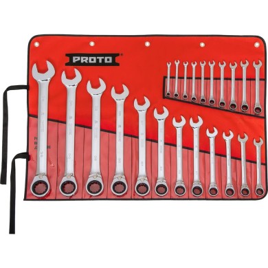 Juego de llave mixta ratchet 6 a 36mm 22 pc 12pt Proto