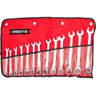 Juego de llaves mixtas Ratchet 7 a 19mm 13 pc 12pt Proto