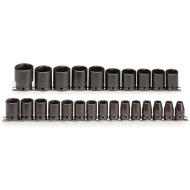Juego de dados de impacto 1/2 de 8 a 36mm 25 piezas proto