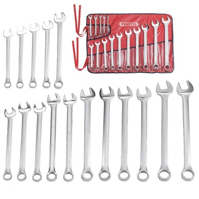Juego de llaves mixtas de 12 puntas de 5/16 a 2"1/12 31 piezas