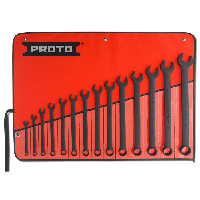 Juego de llaves mixtas de 3/8 a 1" 1/4 14 Piezas proto