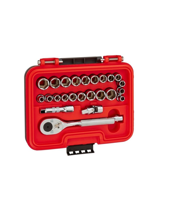 Juego de dados y accesorios 3/8 de 8 a 19mm 29 piezas 6pt proto