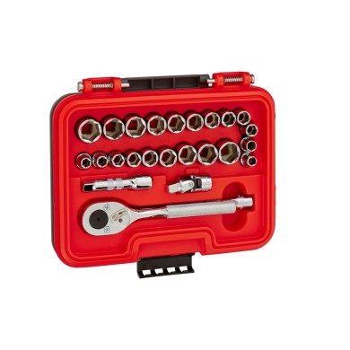 Juego de dados y accesorios 3/8 de 8 a 19mm 29 piezas 6pt proto