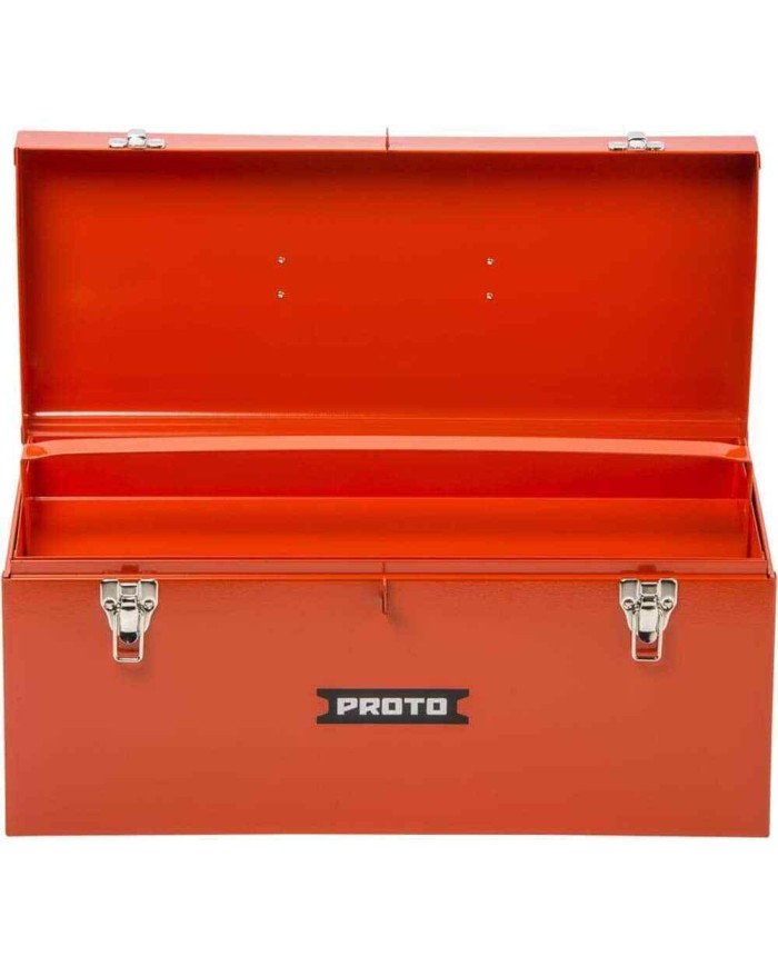 Caja metálica tipo baul con bandeja 20x8"1/2 proto