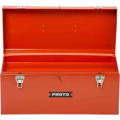 Caja metálica tipo baul con bandeja 20x8"1/2 proto