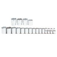 Juego de dados 1/2 de 3/8 a 1"1/2 6pt 19 piezas Proto