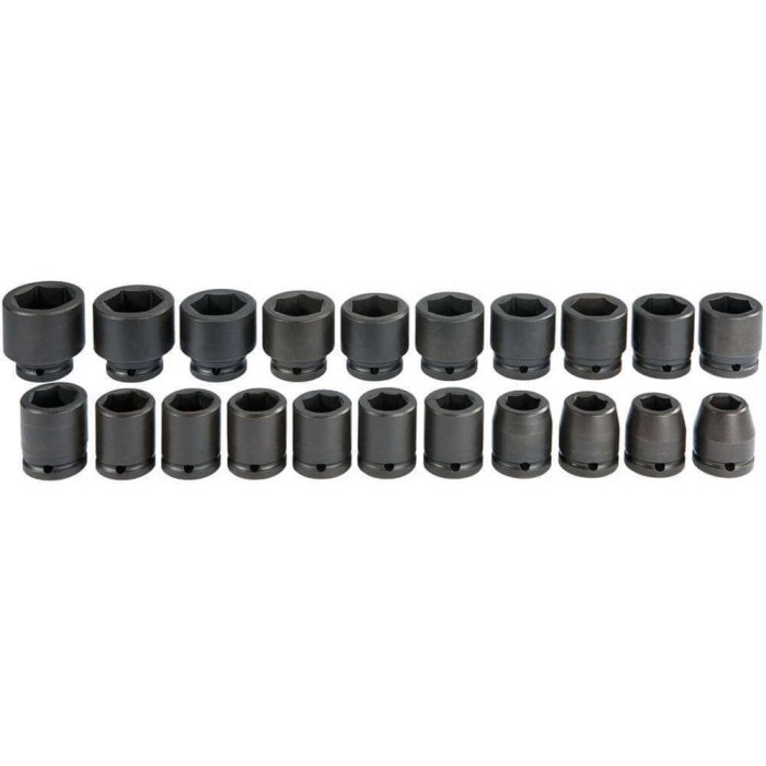 Juego de dados de impacto 3/4 de 19 a 41mm 6pt 21 piezas Proto