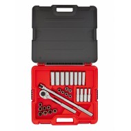 Juego de dados y accesorios 1/2 de 8 a 21mm 12 pt 30 piezas corto/ largo Proto