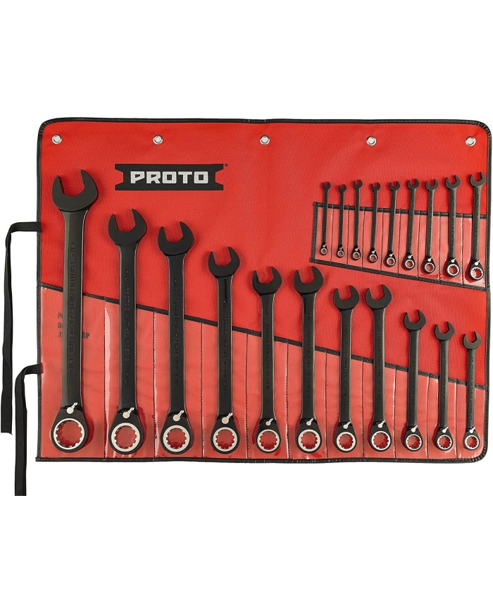 Juego de llaves mixtas ratchet 7/32 a 1"1/2 20 Piezas SPL BK